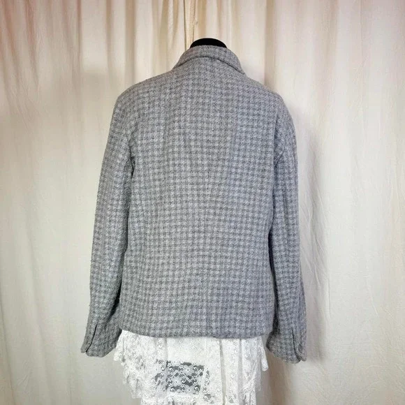 Jones New York Blue Gray Wool Blend Jacket – Women's L/XL - Picture 2 of 8